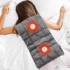 Weighted Heating Pad with 2 Massagers, Electric Heating Pad for Back, Neck & Shoulder, 3 Heat Levels, 3 Vibration Modes, Grey - 2 of 4
