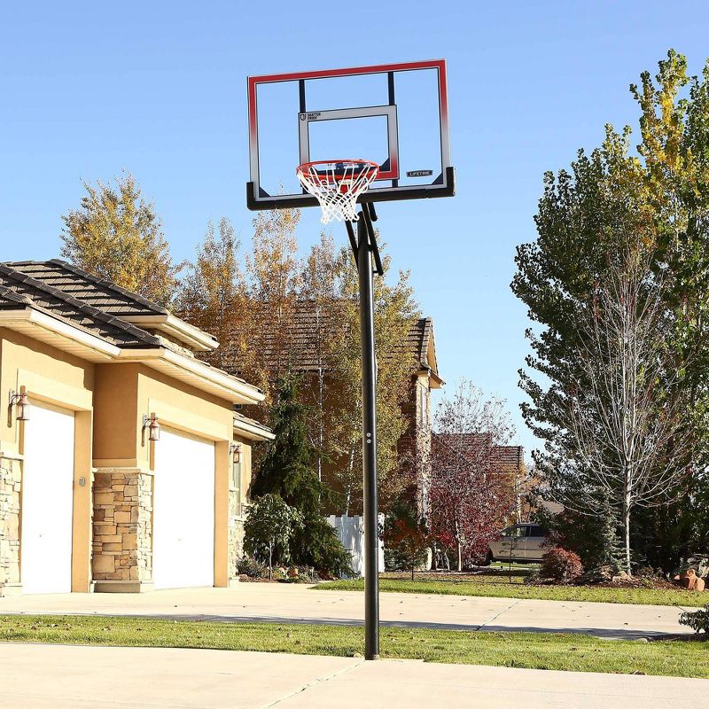 Lifetime Adjustable In Ground 50&#34; Basketball Hoop - White/Orange/Black, 5 of 11