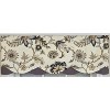 RLF Home 100% Cotton Zanzibar Petticoat With Poly/Cotton lining Rod Pocket Valance 50" x 17" Gray - 3 of 4