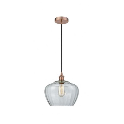 Fenton - 1 Light Mini Pendant In Industrial Style-11.5 Inches Tall and 11 Inches Wide