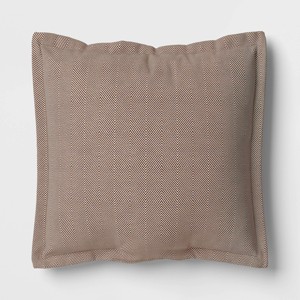 26"x25" Woven Outdoor Deep Seat Back Cushion - Threshold™ - 1 of 4