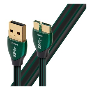 AudioQuest Forest USB-A 3.0 to Micro B 3.0 High-Definition Digital Audio Cable - Each (2.46 ft.) - 1 of 3