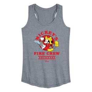 Women's - Disney - Firefighter Mickey Graphic Racerback Tank - 1 of 4