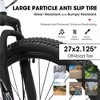 VASIP 27 Inch Mountain Bike 21 Speed, Suspension Fork, Aluminum Frame Disc Brake, Mountain biking for both men and women, White - 4 of 4
