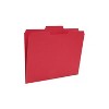 MyOfficeInnovations Colored Top-Tab File Folders 3 Tab Red Letter Size 24/Pack 659791 - 3 of 4
