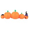 Occasions 8 Foot Inflatable Polyester Pre Lit Silly Faces Pumpkin Patch Halloween Fall Autumn Yard Decoration with Multicolor Lights - 4 of 4