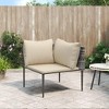 vidaXL Outdoor Patio Corner Sofa with Comfortable Cushions - Elegant Contemporary Design - Versatile - 2 of 4