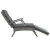 Modway Envisage Chaise Outdoor Patio Wicker Rattan Lounge Chair Light Gray Charcoal - 3 of 4