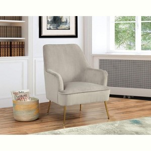 Alpine Furniture Rebecca Chair, 28 x 28 x 35, Grey - 1 of 4