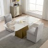 GDFStudio Keiko Modern Linen Rolling Dining Chair with Hidden Storage and 4 Wheels (Set of 2) - 2 of 4