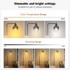 Floor Lamp for Living Room, Industrial Floor Lamp with 1H Timer, Stepless Adjustable 3000K-6000K Colors & Brightness Standing Lamp - 2 of 4