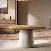 Luck Live 59.05 in. Medieval Modern Round Dining Table, suitable for 6-8 people - 3 of 4