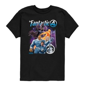 Boys' - Marvel - Fantastic Four First Steps Collage Short Sleeve Graphic T-Shirt - 1 of 4