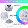 HUMHOLD 20 Inch Smart Modern Ceiling Fan with Lights and Remote/APP/Voice Control - 4 of 4