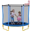 HFYee Kids Trampoline with Safety Options Indoor & Outdoor Bounce Fun for Children Multiple Sizes & Accessories - 2 of 4