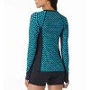 Beach House Sport Ava Zip Front Floral Rash Guard - 2 of 3