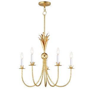 Maxim Lighting Paloma 5 - Light Chandelier in  Gold Leaf - 1 of 4