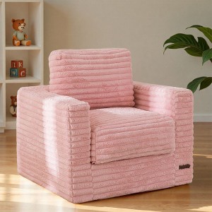 MAXYOYO Kids Bean Bag Chair, Comfy Faux Fur Bean Bag Sofa with Filler, Lazy Floor Chair Couch for Boys and Girls - 1 of 4