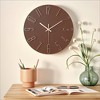 REGALWOVEN Plastic Classic Battery Powered Silent Non-Ticking Wall Clock 12 x 12 Inches - 2 of 4