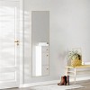 Rect Mirror Full Length,Floor Mirror With Stand, Aluminum Alloy Full Body Mirror, Standing Hanging Or Leaning Against Wall -The Pop Home - 2 of 4