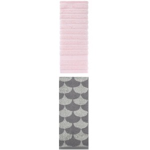 REGALWOVEN Cotton Hand Towels for Bathroom Hand Face Gym Spa 14" x 30"/13" x 29" 2 Pcs - 1 of 4