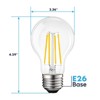Luxrite Vintage A19 LED Light Bulbs 100 Watt Equivalent, 1600 Lumens, 3000K Soft White, Dimmable, 12W, Damp Rated, UL Listed, E26 Medium Base 2 Pack - 3 of 4