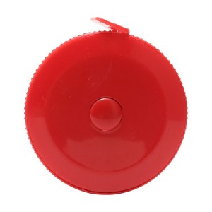 Unique Bargains Measuring Tape 1.5M Push-Button Plastic Tape Measure +/-5% Accuracy Fiberglass 1.57"x1.57"x0.39" 1 Pcs - 1 of 3