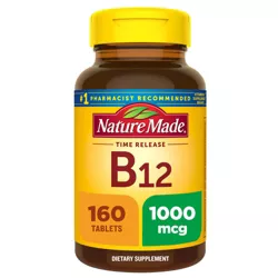 Nature Made Vitamin B12 1000 mcg Energy Metabolism Support Time Release Tablets - 160ct