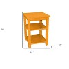HomeRoots 28" Yellow Solid Wood Nightstand - 3 of 4