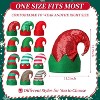 12 Pcs Christmas Elf Hat Colorful Funny Hats with Bell for Adults Santa Headdress - 2 of 4