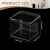 Unique Bargains Acrylic Cube Storage Collectible Display Boxes 2 Pcs Clear - 2 of 4