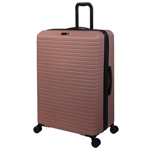 American Tourister NXT Checkered Hardside Carry On Spinner Suitcase - Pink