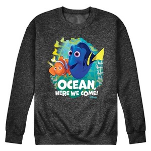 Men's - Disney - Ocean Here We Come Graphic Fleece Sweatshirt - 1 of 4