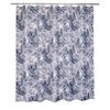 Moda at Home Rainforest Palm Shower Curtain Black/Gray : Microfiber, Machine Washable, Non-Slip Backing - 3 of 3