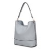 MKF Collection Wren Vegan Leather Women’s Hobo with Pouch and Wristlet Wallet by Mia K- 3 pieces - 3 of 4