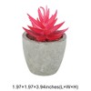 Unique Bargains Artificial Plants Mini 5-Tier Aloe in Pulp Plastic 1.97"x1.97"x3.94" 1 Pcs - 3 of 4