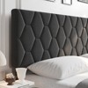 COZONY Ivory Upholstered Bed Frame with Headboard, Heavy-Duty Platform, No Box Spring Needed - 3 of 4