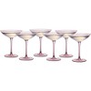 The Wine Savant Blush Pink Colored Champagne & Cocktail Glasses, Beautiful Addition to Home Bar with a Unique Style & Decor - 6 pk - 2 of 4