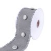 3" Dupioni Button Ribbon Silver - National Tree Company - 4 of 4