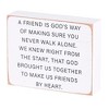 Dicksons Friends In Christ, Friends By Heart, Multicolor 4 x 3 Inch MDF Wood Tabletop Block Sign Plaque - 2 of 3