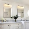 DAKAFUL Bathroom Vanity Light, 4/5/6/8/10-Light Vanity Fixture with Frosted Glass Shades,Reversible Wall Light Over Mirror, for Bathroom/Bedroom - 4 of 4