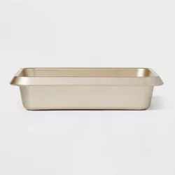 8" Non-Stick Square Cake Pan Aluminized Steel Gold - Made By Design™