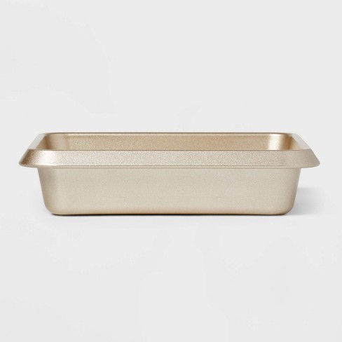 8" Non-Stick Square Cake Pan Aluminized Steel Gold - Made By Design™ - image 1 of 3