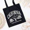 City Creek Prints California Forest Scene Canvas Tote Bag - 15x16 - Black - 2 of 2