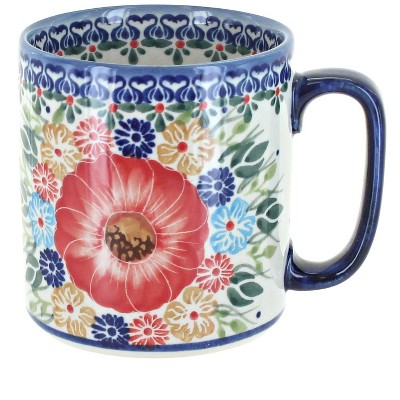 Blue Rose Polish Pottery Amelie Coffee Mug