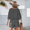 Women's Belted Striped Romper - Cupshe - 3 of 4
