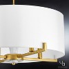 Urban Ambiance Luxury Cosmopolitan Drum Chandelier,  9-5/8"H x 22"W,  Palladian Gold Finish, UHP2632 - 4 of 4