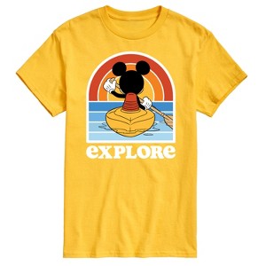 Men's - Disney - Mickey Kayak Explore Short Sleeve Graphic T-Shirt - 1 of 4