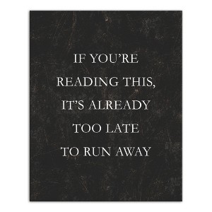 Creative Products It's too Late to Run Away 16 x 20 Canvas Wall Art - 1 of 4