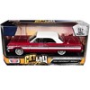 1964 Chevrolet Impala Lowrider Hard Top Candy Red Metallic with White Top "Get Low" Series 1/24 Diecast Model Car by Motormax - 3 of 3